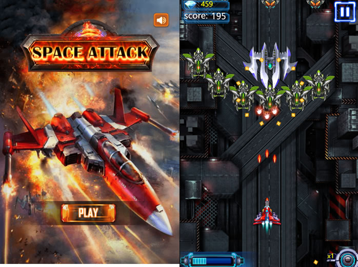 太空袭击战H5小游戏|太空袭击战微信H5小游戏源码下载378带背景音乐